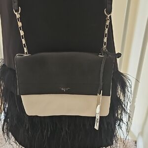Tahari Black and Ivory Women's Crossbody